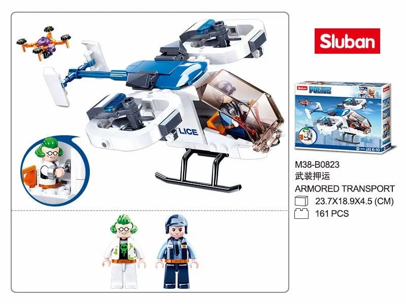 Sluban Toys Sluban | Police Helicopter 161 Pcs