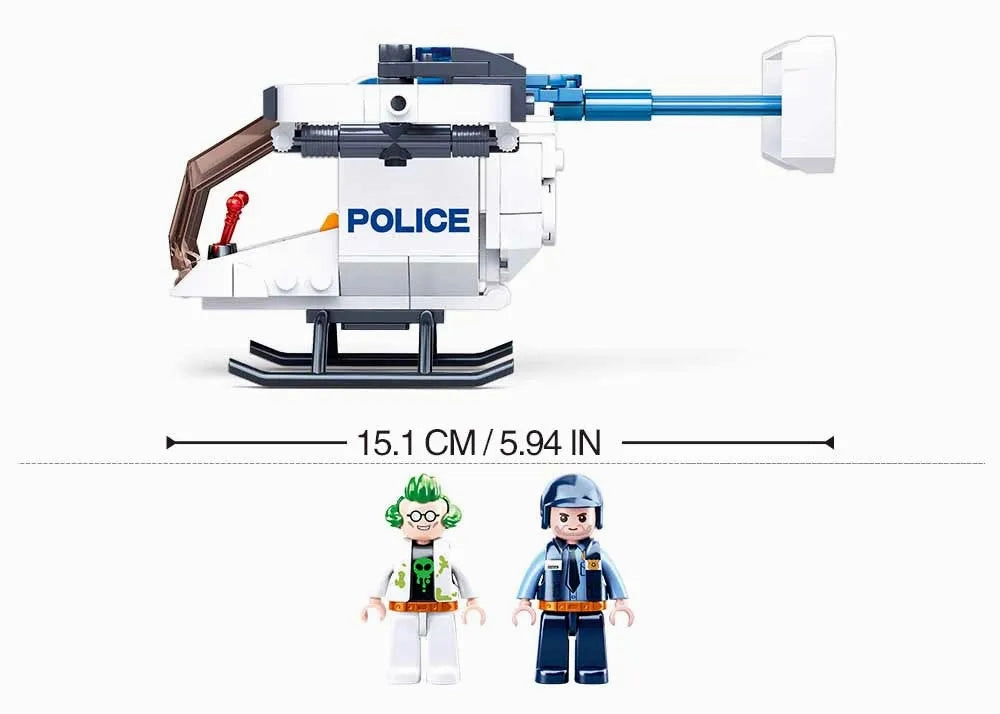 Sluban Toys Sluban | Police Helicopter 161 Pcs