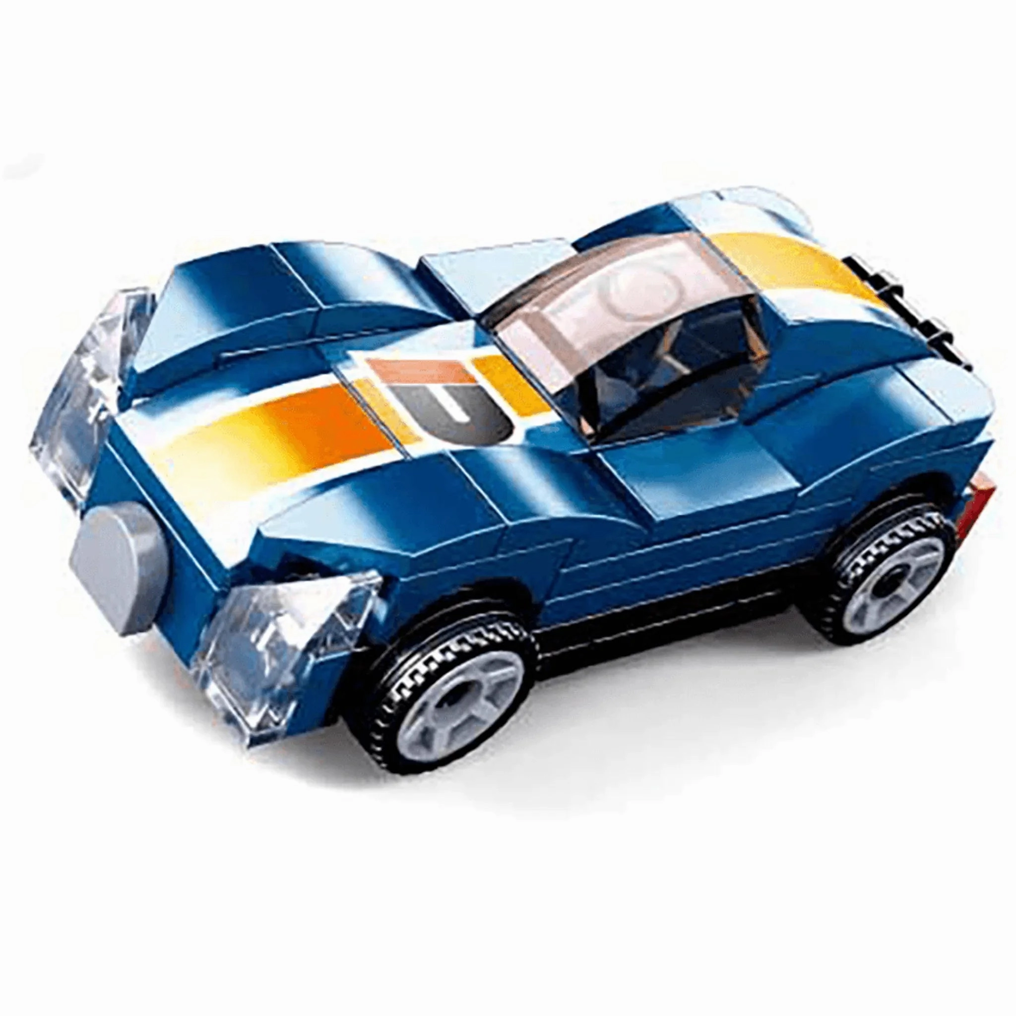 Sluban Toys Sluban | Power Bricks Pull Back Car - Blue Monster