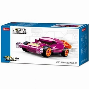 Sluban Toys Sluban | Power Bricks Pull Back Car - Purple Wing