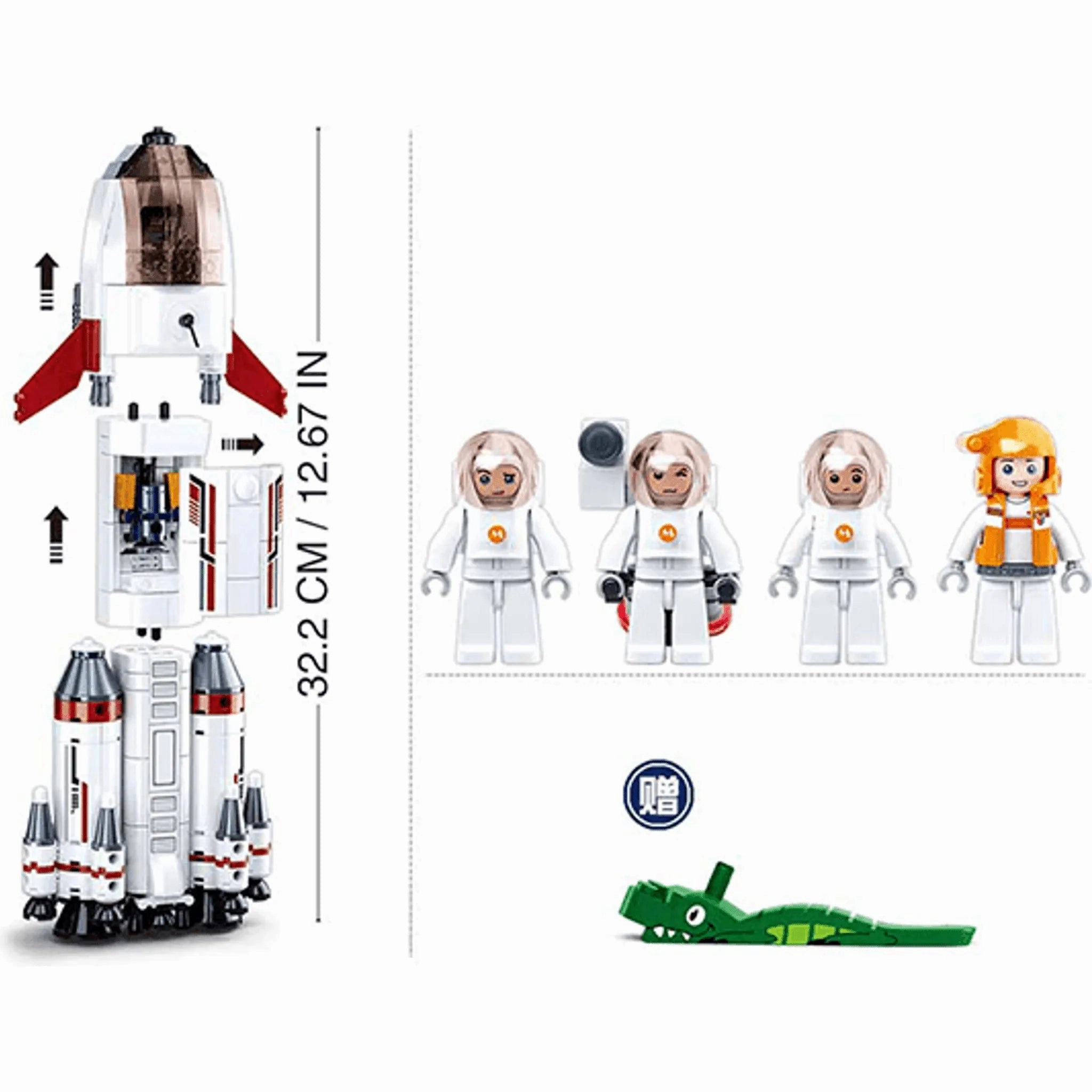 Sluban Toys Sluban | Space Saturn Expidition Rocket 468pcs