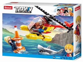 Sluban Toys Sluban | Surf Beach Patrol Helicopter 149 Pcs