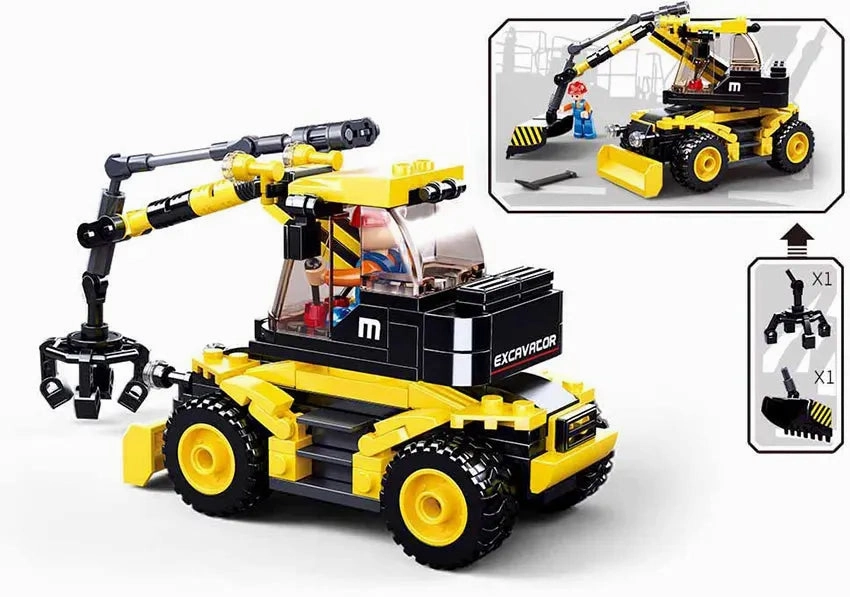 Sluban Toys Sluban | Town Excavator/Lifter 195 Pcs