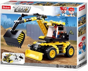 Sluban Toys Sluban | Town Excavator/Lifter 195 Pcs