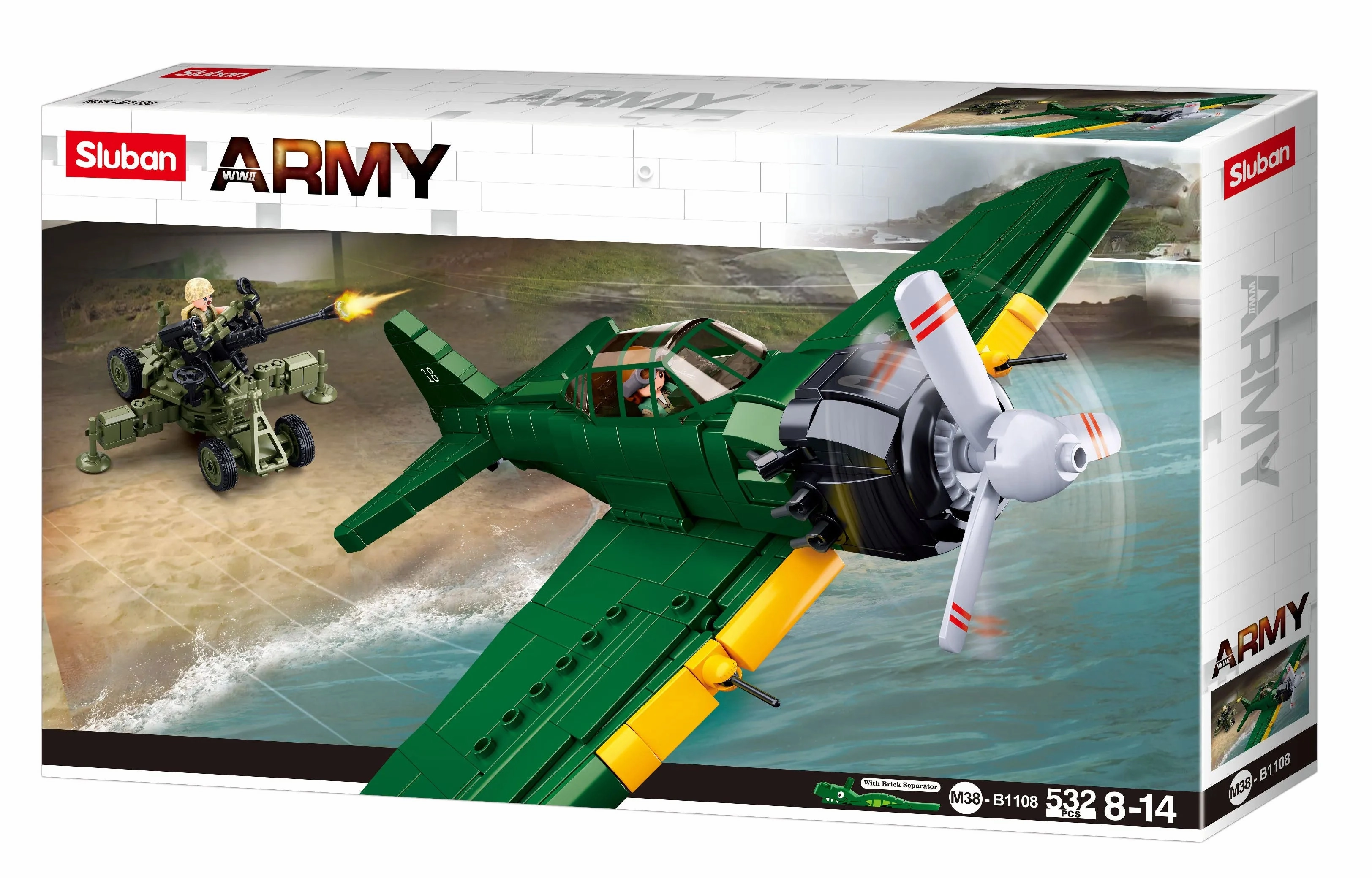 Sluban Toys Sluban | WW2 A6M Zero 560 Pcs