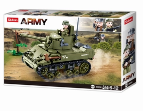 Sluban Toys Sluban | WW2 M5 Light Tank 344 Pcs