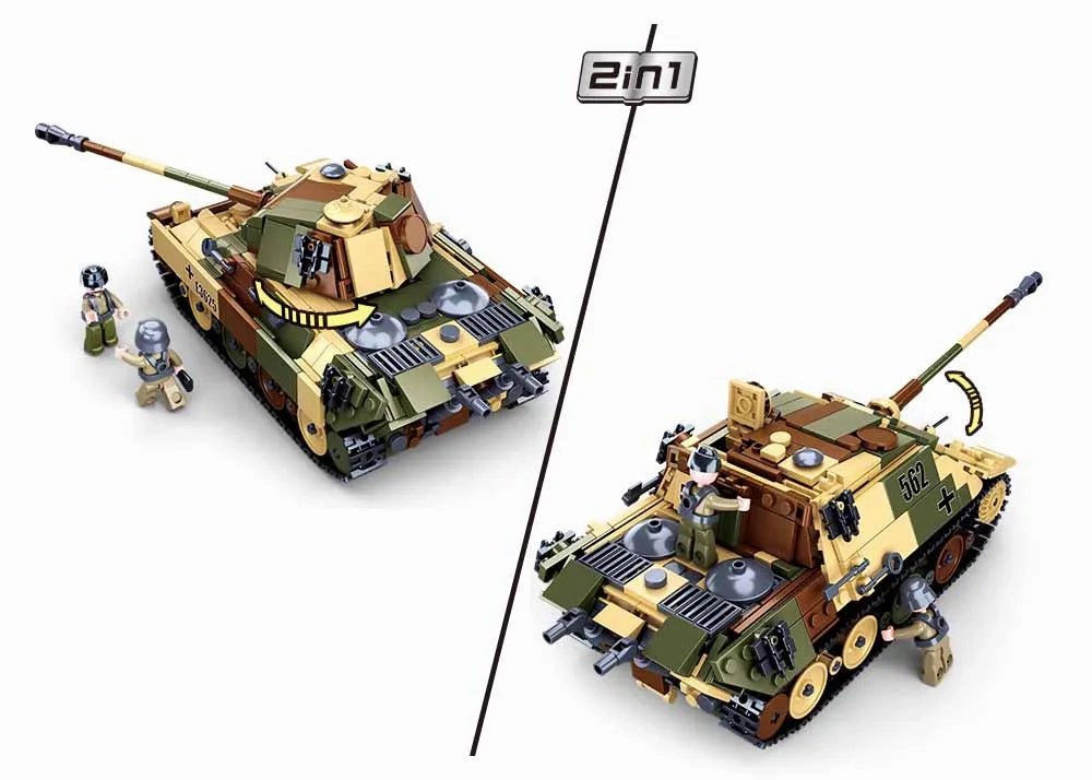 Sluban Toys Sluban | WW2 Medium Tank 725 Pcs