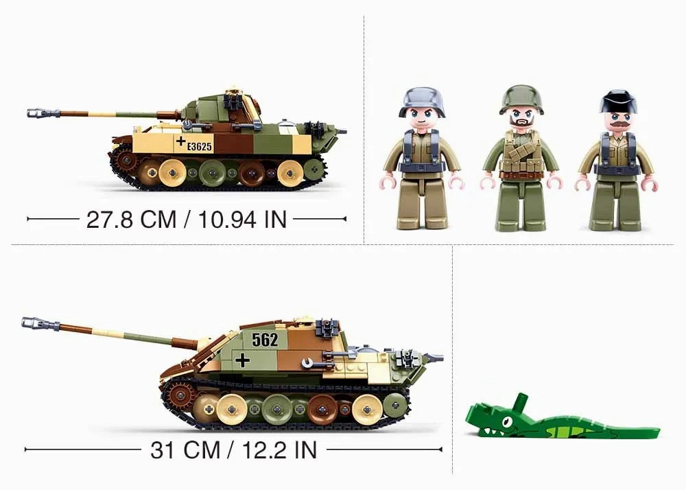 Sluban Toys Sluban | WW2 Medium Tank 725 Pcs