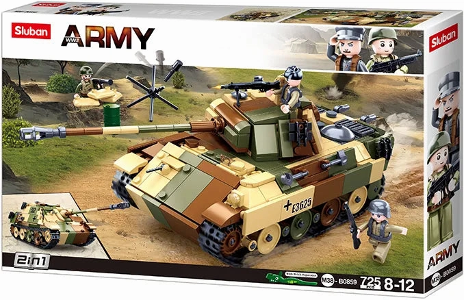 Sluban Toys Sluban | WW2 Medium Tank 725 Pcs