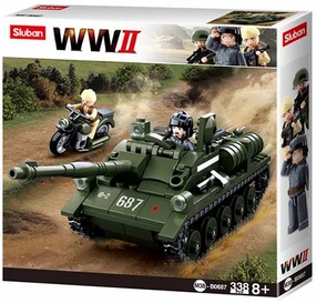 Sluban Toys Sluban | WW2 Su-85 Tank Destroyer 338 Pcs