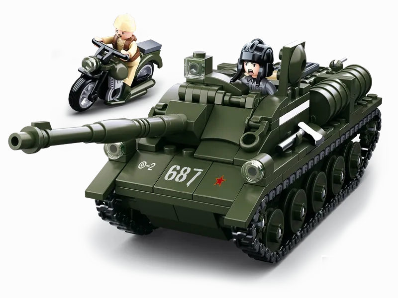 Sluban Toys Sluban | WW2 Su-85 Tank Destroyer 338 Pcs