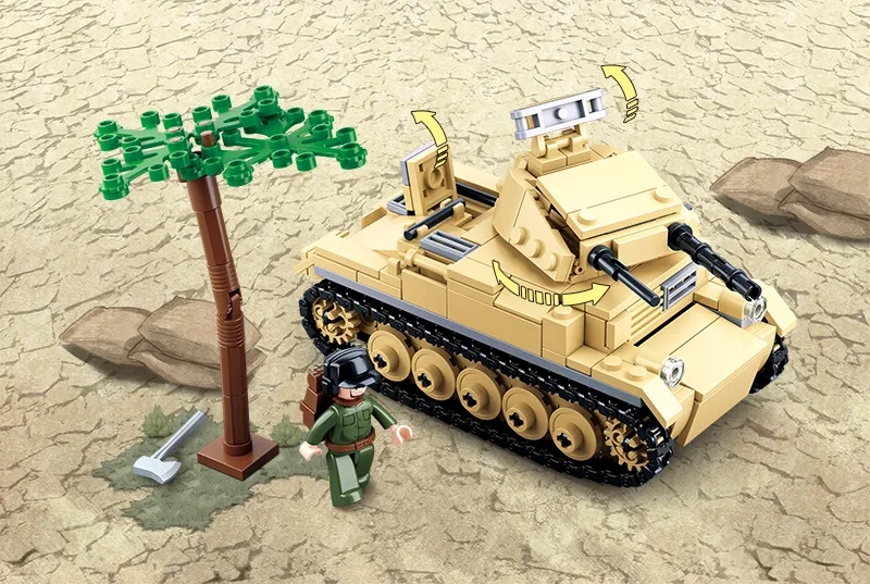 Sluban Toys Sluban | WW2 Tank Panzer 2