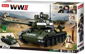 Sluban Toys Sluban | WW2 Tank T-34\85 687 Pcs