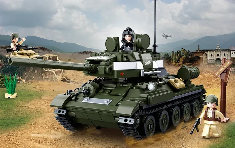 Sluban Toys Sluban | WW2 Tank T-34\85 687 Pcs