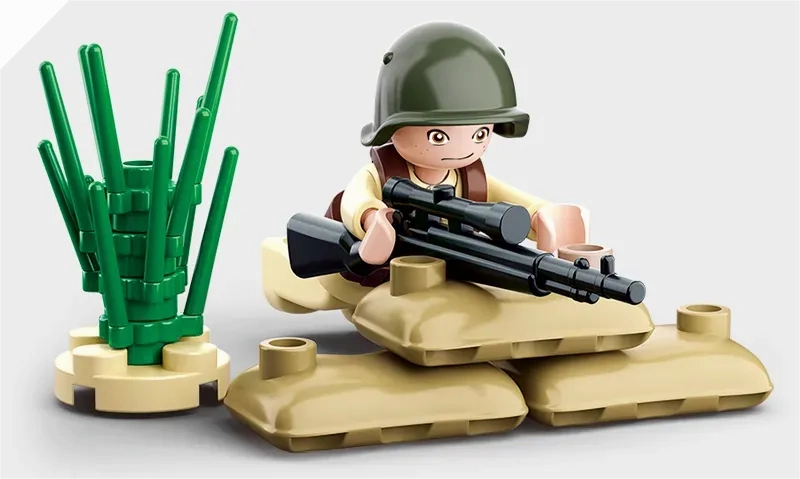 Sluban Toys Sluban | WW2 Tank T-34\85 687 Pcs