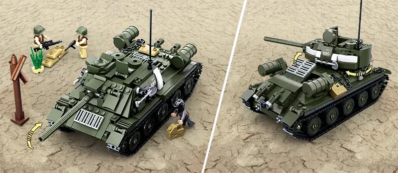 Sluban Toys Sluban | WW2 Tank T-34\85 687 Pcs