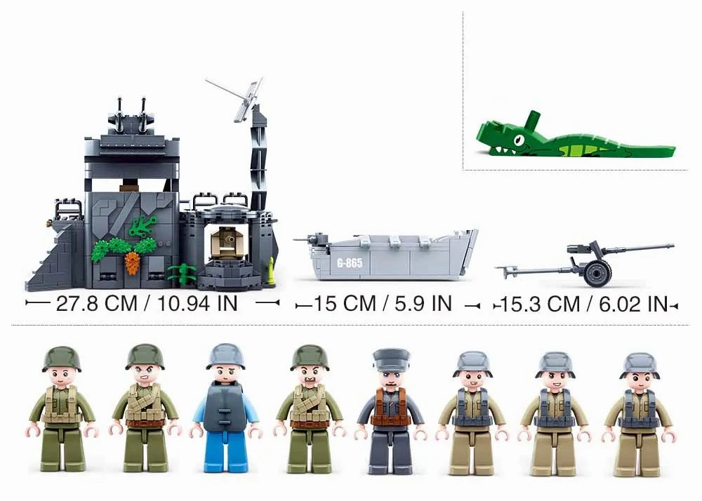 Sluban Toys Sluban | WW2 The Atlantic Wall 765 Pcs
