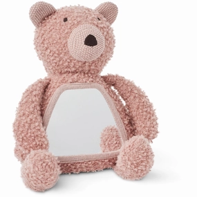 Smallstuff Rose Activity Teddy With Mirror Wool Boucl