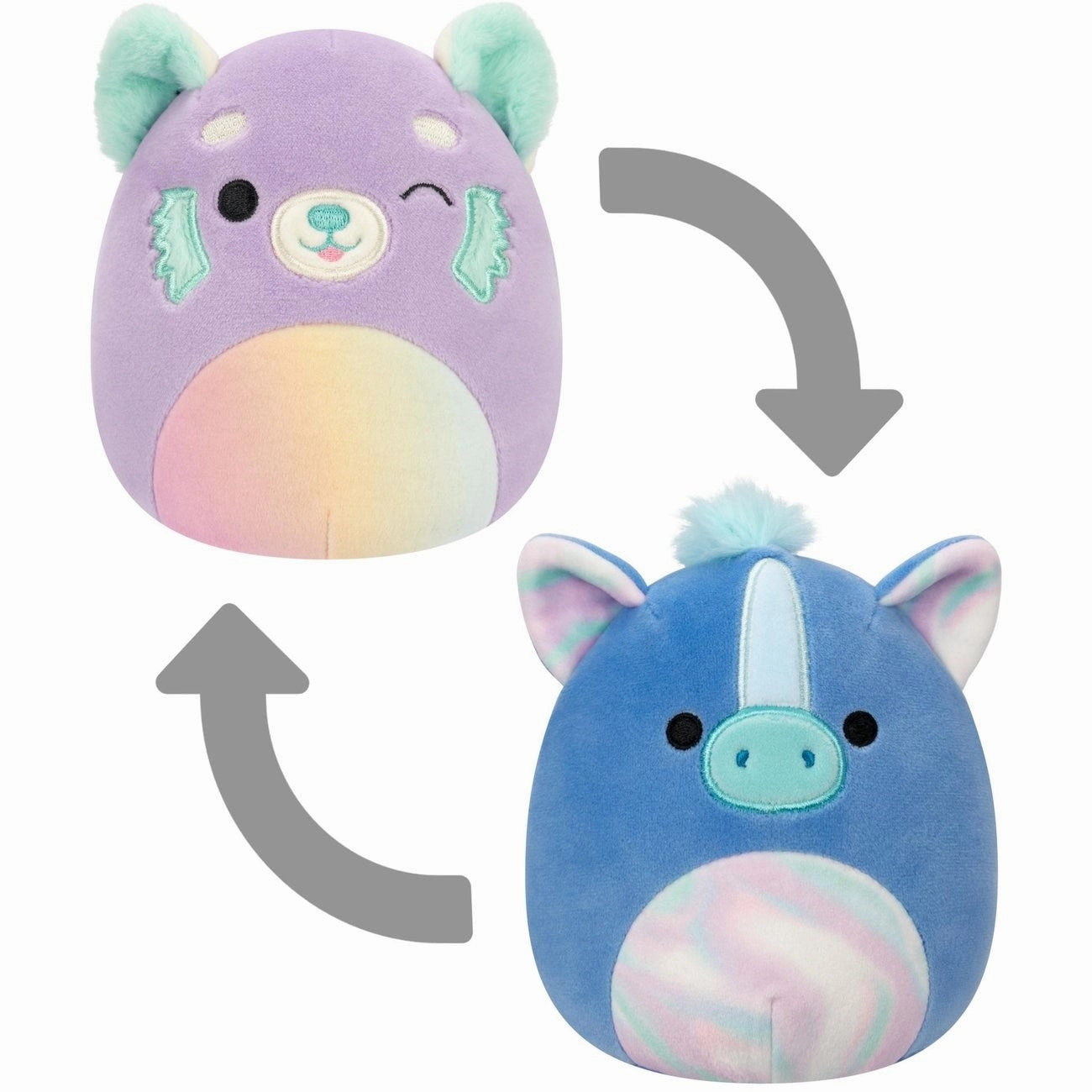 Squishmallows 13 cm P19 Flip A Mallows Lexis/Romano