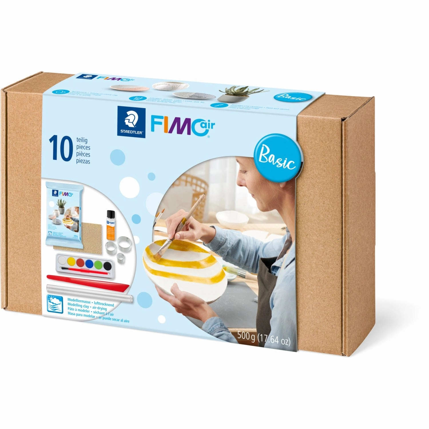 Staedtler Modeling Clay Fimo Air Mixed Set Basic