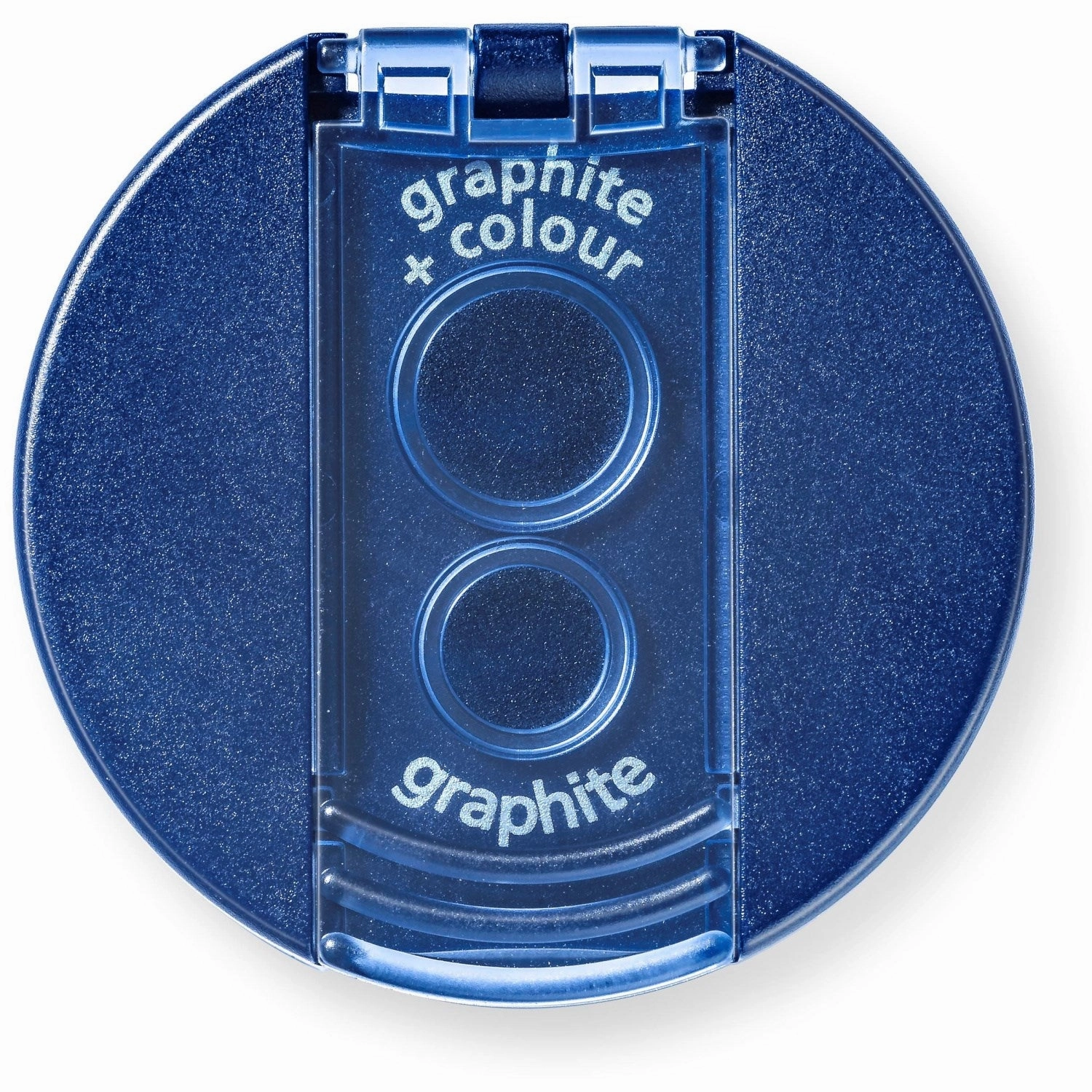 Staedtler Pencil Sharpener with Collector 2-Hole Silver/Blue