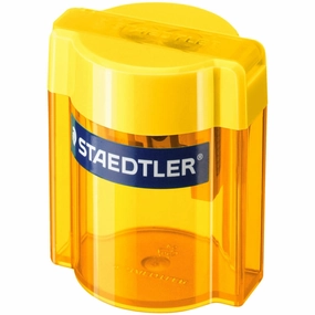 Staedtler Pencil Sharpener with Collector 2-Hole Transparent Yellow