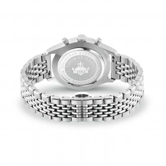 Stainless Steel Black Chronograph Men's Watch WA0375-201-203