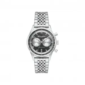 Stainless Steel Black Chronograph Men's Watch WA0375-201-203