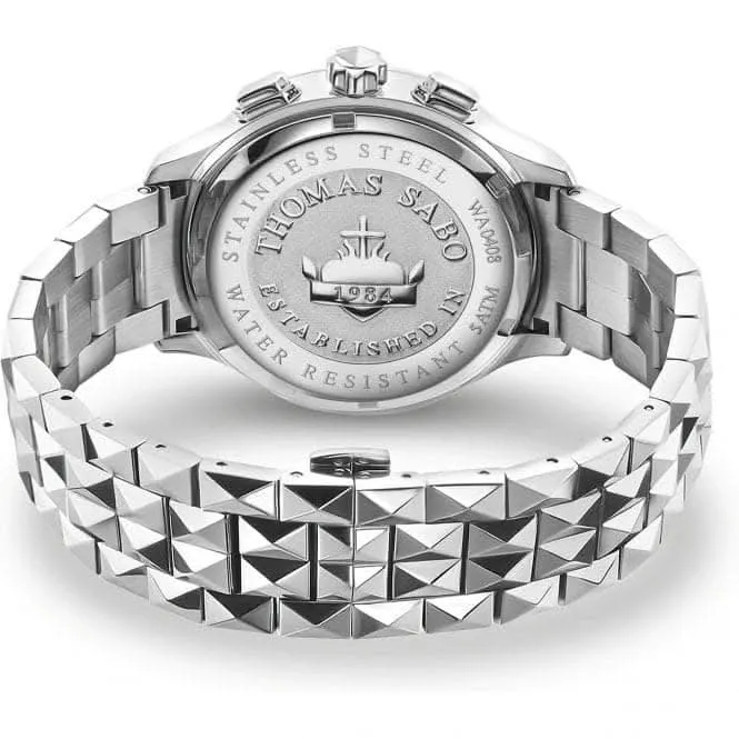 Stainless Steel Case Dial Silver-Coloured Watch WA0408-201-201