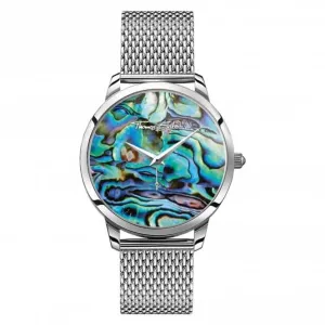 Stainless Steel Dial Multicoloured Unisex Watch WA0363-201-218