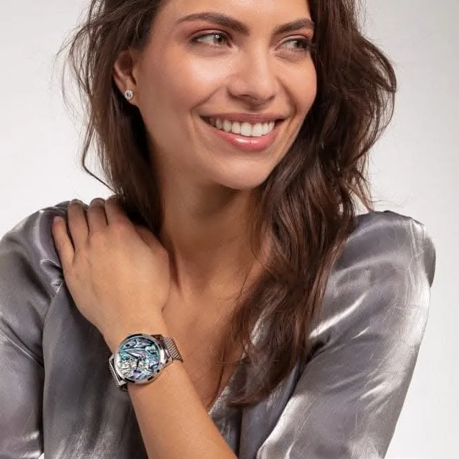 Stainless Steel Dial Multicoloured Unisex Watch WA0363-201-218