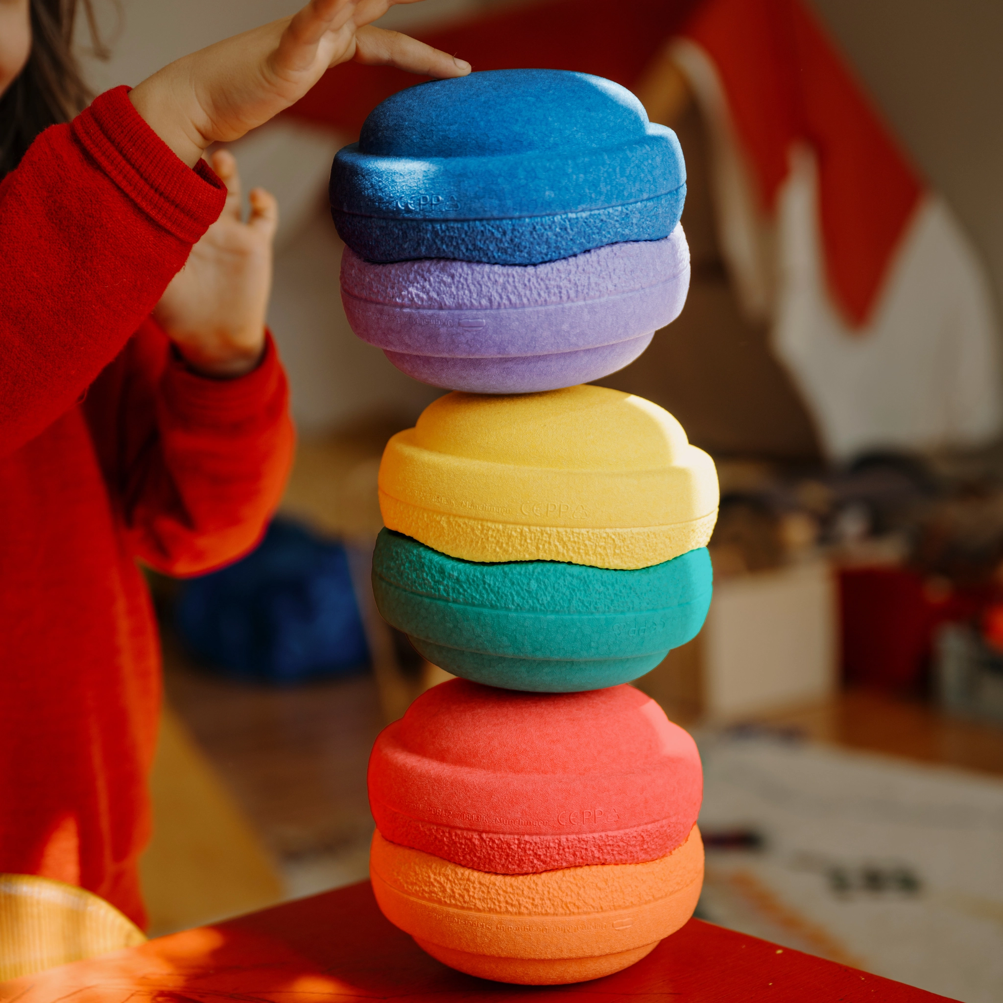 Stapelstein Mini Set   Mini Confetti - Rainbow