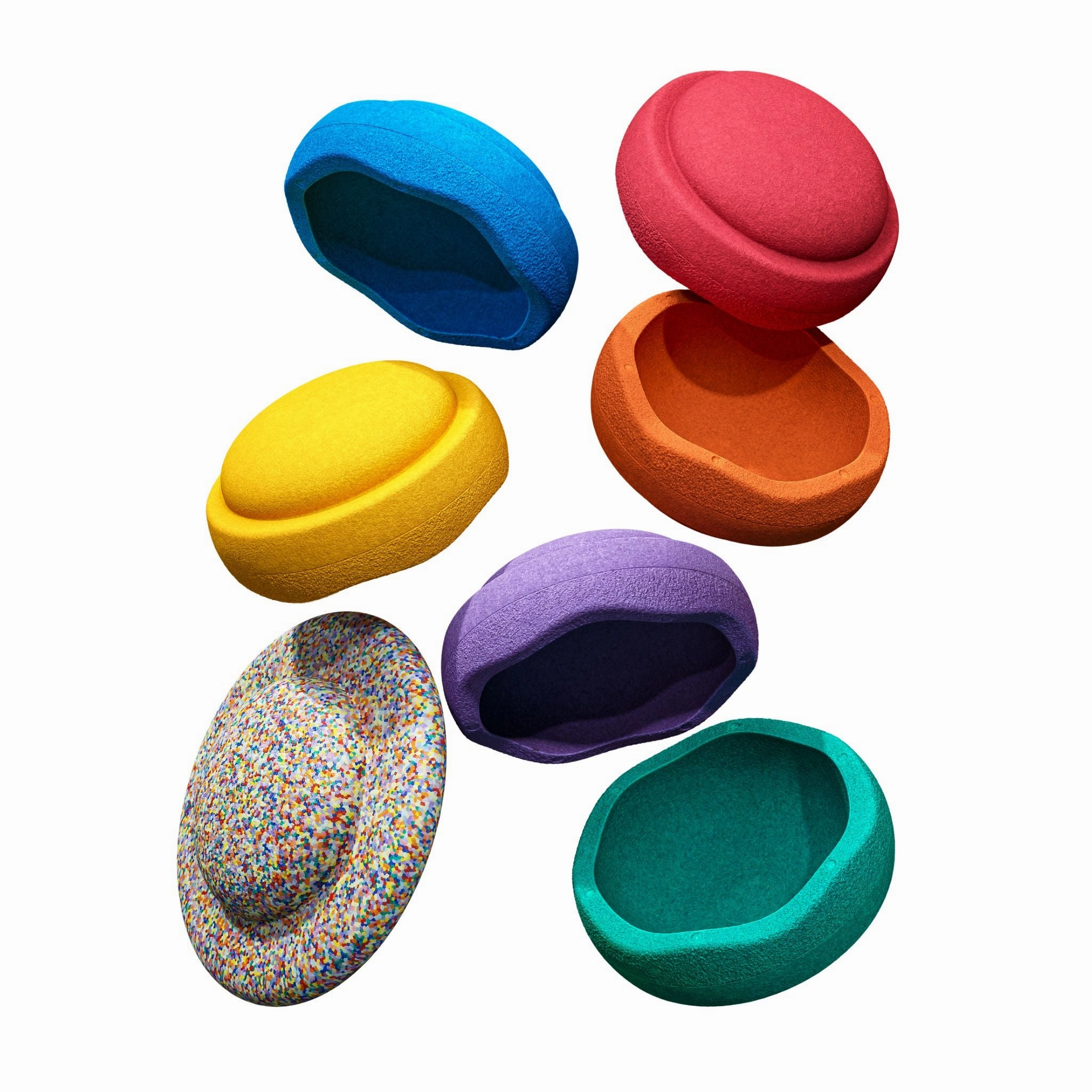 Stapelstein Stepping Stones 6 1 Set - Rainbow