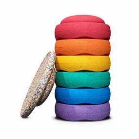 Stapelstein Stepping Stones 6 1 Set - Rainbow