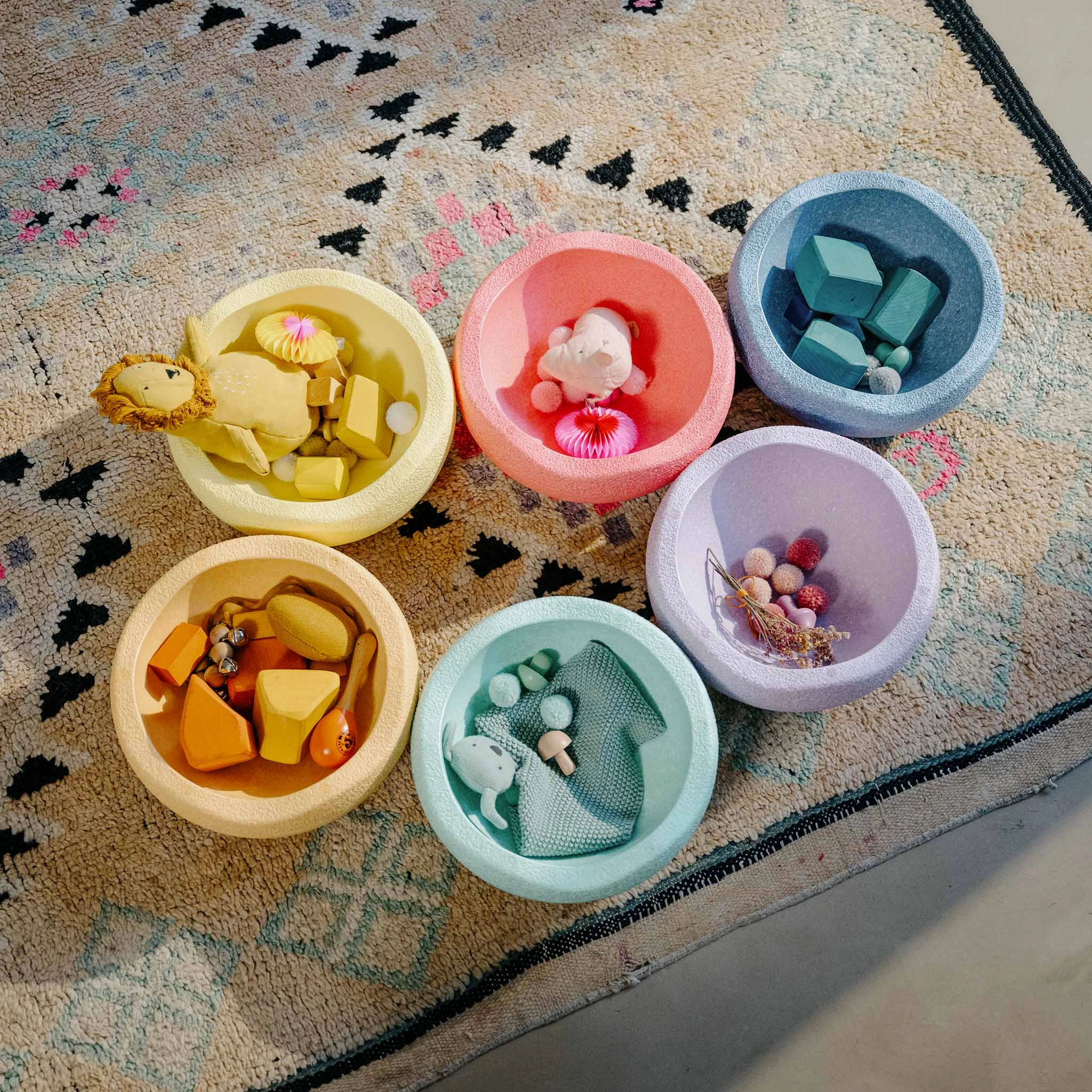 Stapelstein Stepping Stones Set of 6 - Pastel