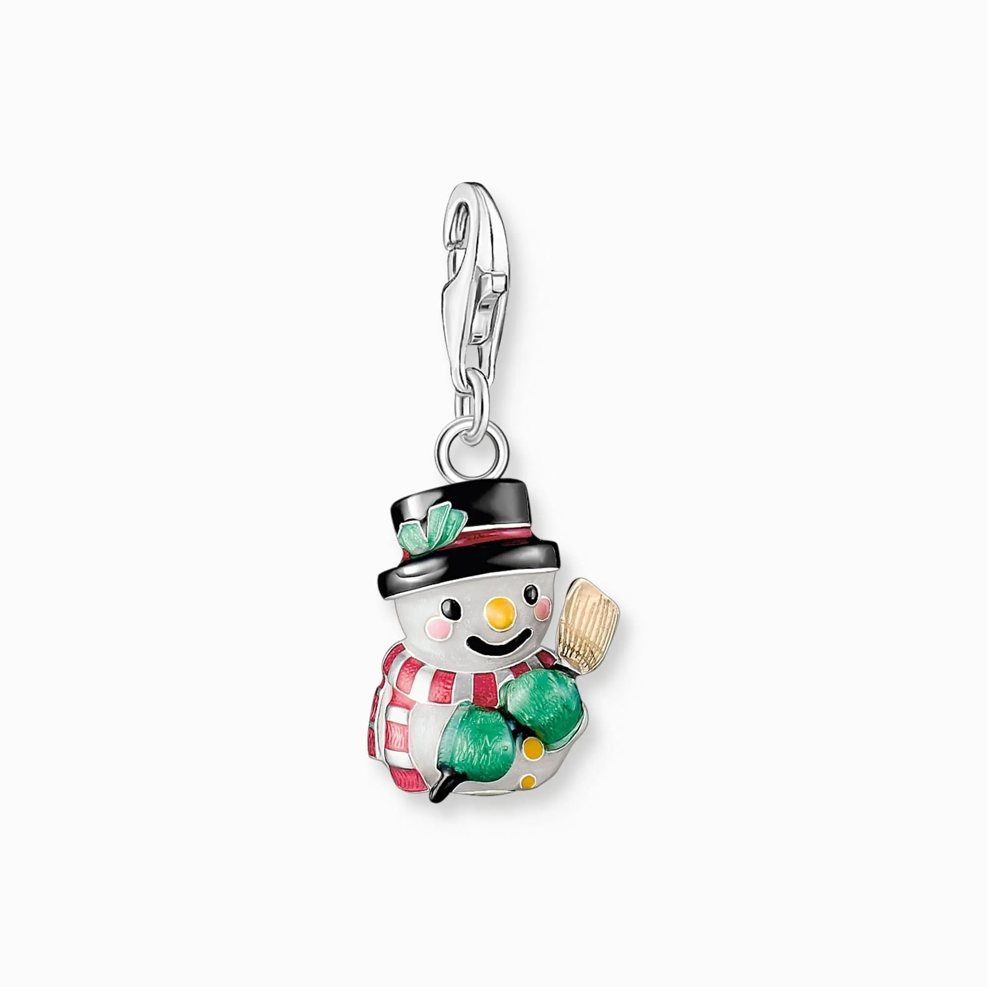 Sterling Silver Enamel Snowman Charm 2195-007-7 Thomas Sabo Collectable Charms