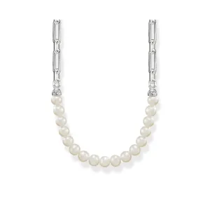 Sterling Silver Pearls And Links Necklace KE2108-082-14-L45V Thomas Sabo Necklaces