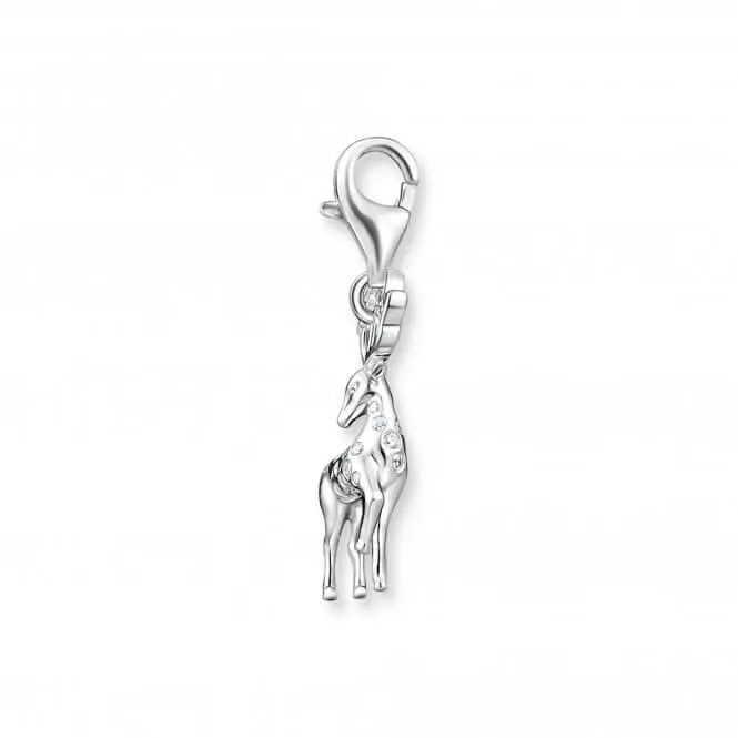 Sterling Silver Zirconia White Deer Charm 1910-051-14 Thomas Sabo Collectable Charms