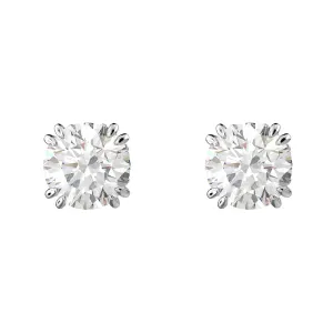 Swarovski Jewellery Swarovski Constella Rhodium Plated White Crystal Solitaire Stud Earrings
