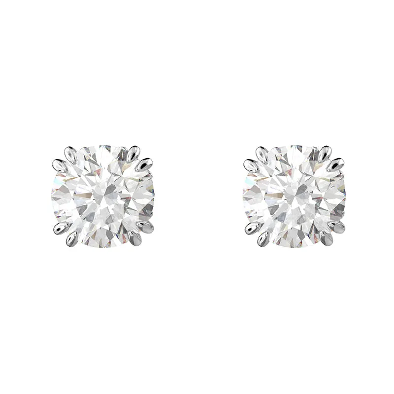 Swarovski Jewellery Swarovski Constella Rhodium Plated White Crystal Solitaire Stud Earrings