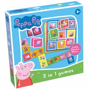 Tactic Games Gurli Gris 3 I 1 Memo, Lotto, Domino