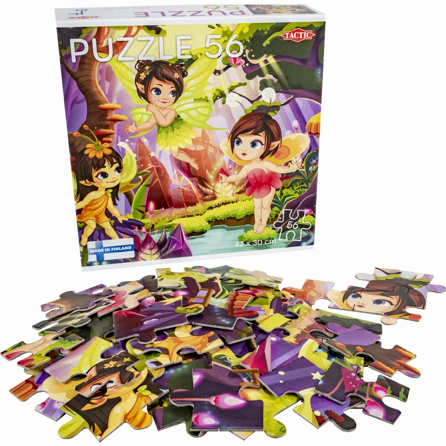 Tactic Games Puzzle Lovers, Fairies 56 Pcs Puzzle