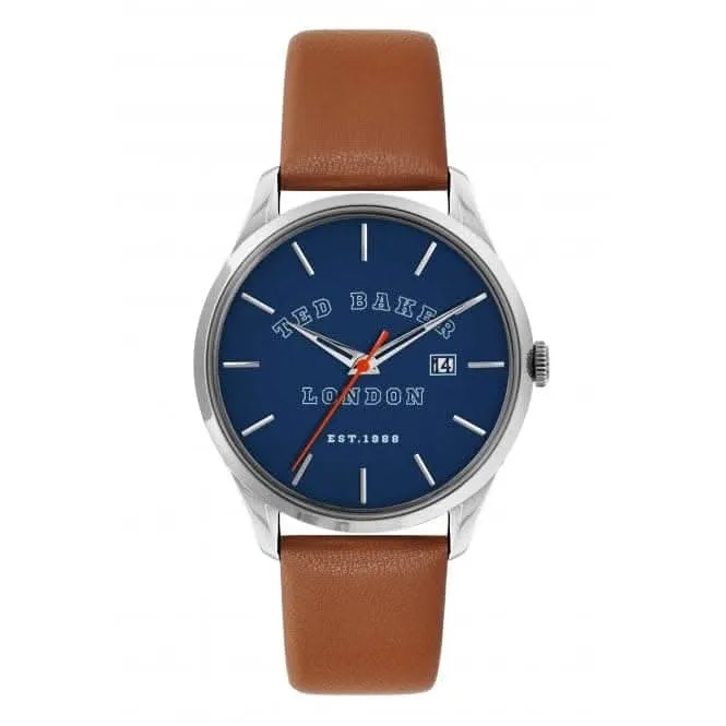 Ted Baker Gents Leytonn Stainless Steel Tan Watch BKPLTF207