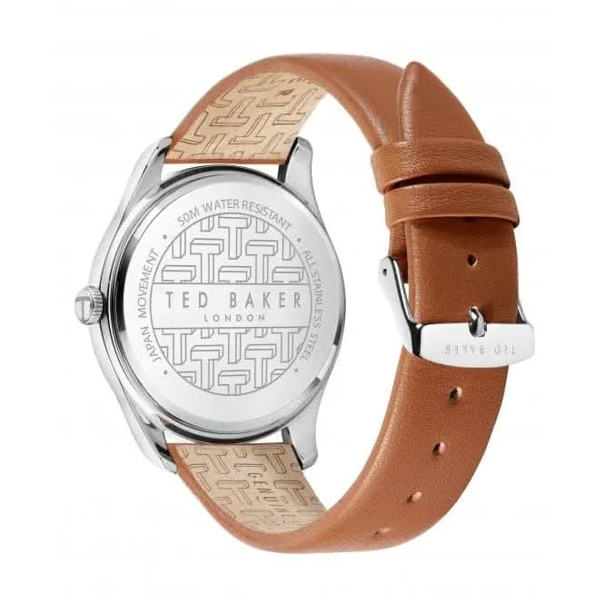 Ted Baker Gents Leytonn Stainless Steel Tan Watch BKPLTF207