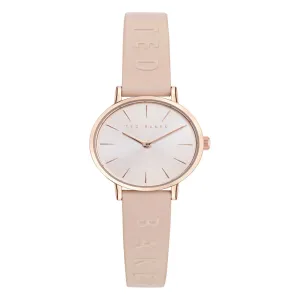 Ted Baker Ladies Classic Chic Pink Leather Watch BKPSTF402