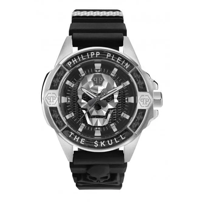 The Skull Carbon Fiber Steel Black Gents Watch PWAAA1622