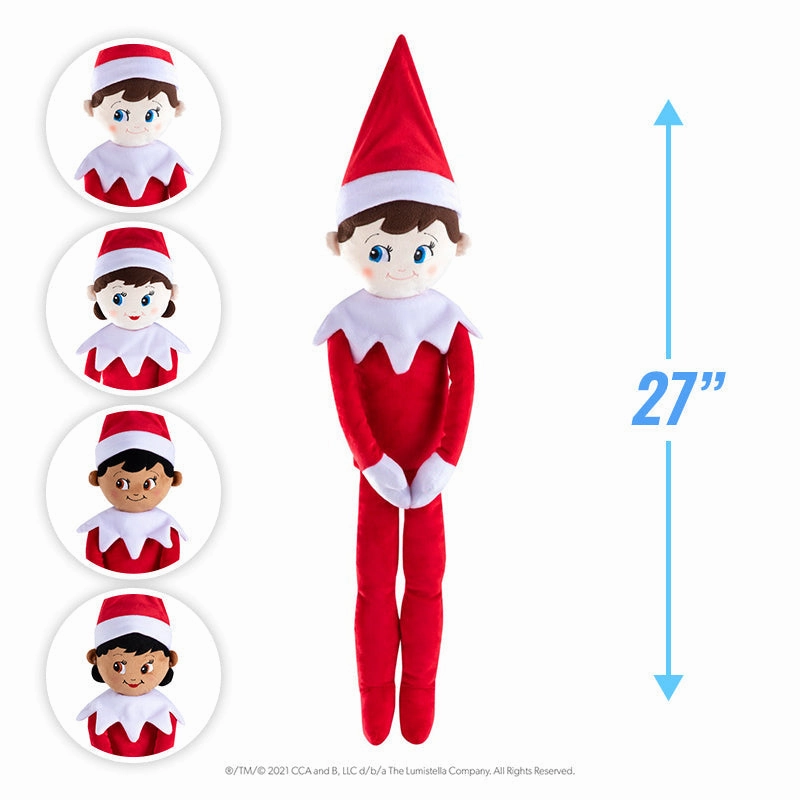 The Elf on the Shelf Plushee Pals Huggable - Girl - Dark Tone 27"