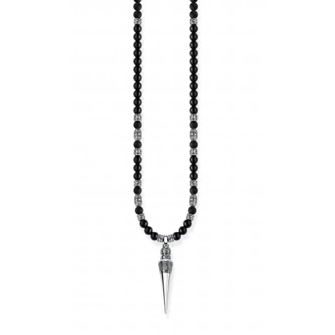 Thomas Sabo Black Mediation Beaded Necklace KE1908-811-11-L70v Thomas Sabo Necklaces