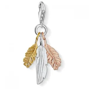 Thomas Sabo Charm Club Sterling Silver Feather Charm 1010-431-12 Thomas Sabo Collectable Charms