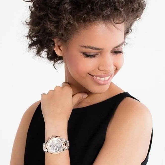 Thomas Sabo Glam & Soul Rose Gold Chronograph Watch WA0221-272-201
